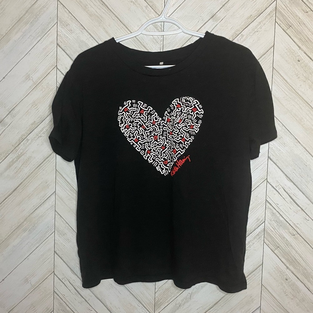 Keith harring graphic tee slightly cropped